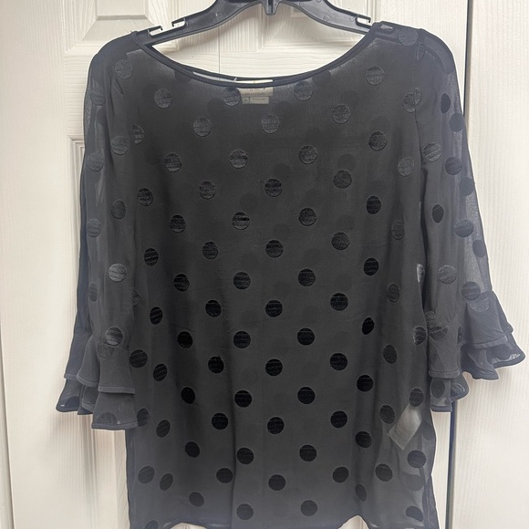 Sheer silk polka dot Kate spade top - Picture 7 of 7